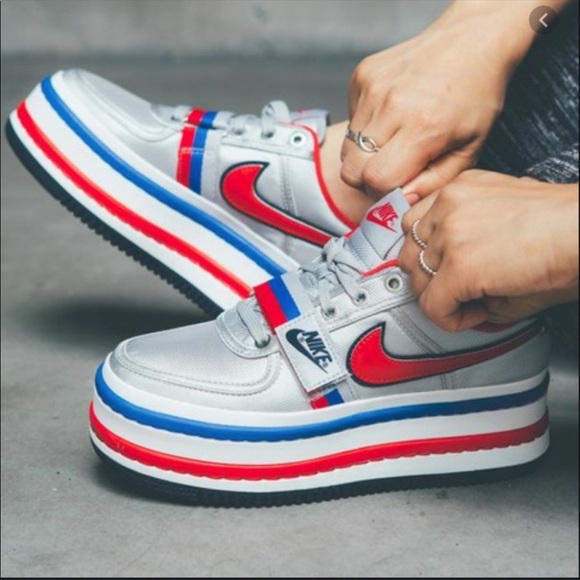 Nike Shoes - Nike Vandal 2K Metallic Silver University Red